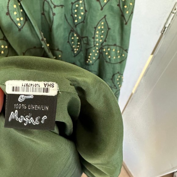 Lafayette 148 Vintage Embroidered Linen Midi Dress - Picture 5 of 6